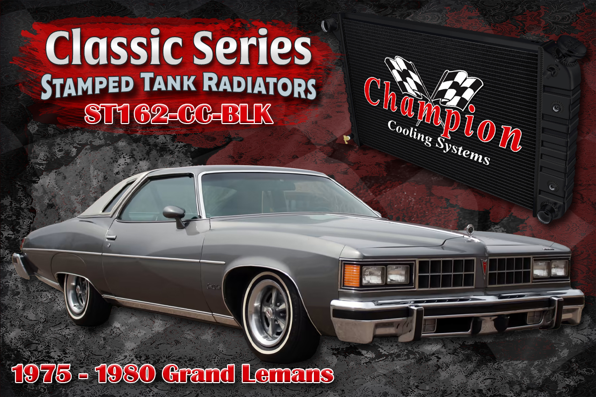 Classic Series Stamped Tank Radiator for Pontiac Grand Lemans, and other GM vehicles