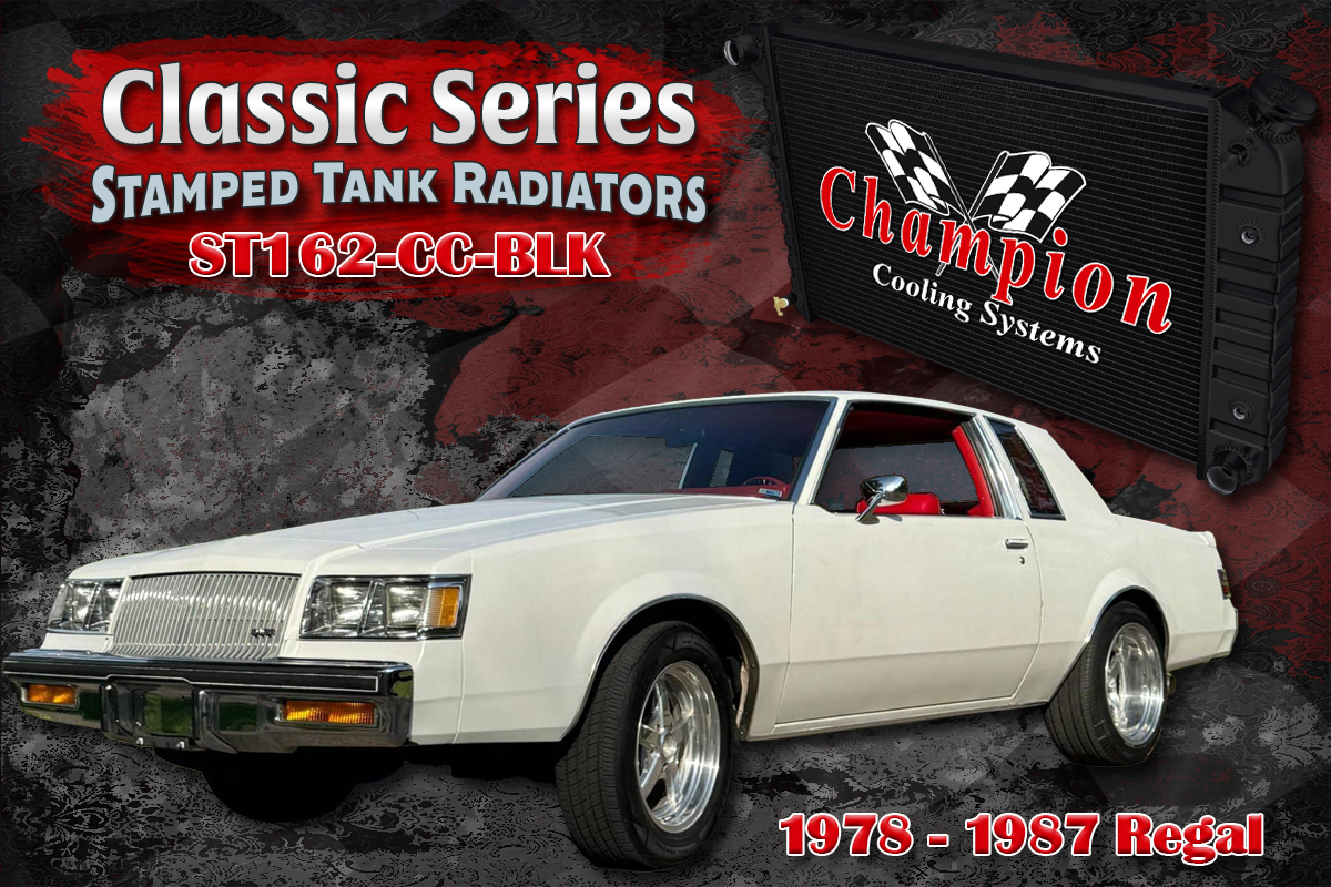 Classic Series Stamped Tank Radiator for Buick Regal, and other GM vehicles